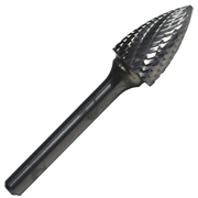 Drill America 1/2"x1" Tree Pointed End Carbide Burr 1/4 Shank DULSG5